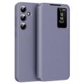 Custodia Samsung Galaxy S24+ Smart Clear View con slot per schede - Grigio Viola