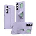 Custodia ibrida Smart Samsung Galaxy S24+ con impugnatura in piedi - Viola
