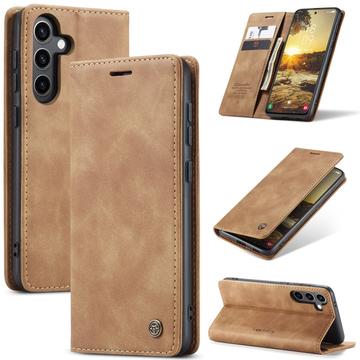 Custodia a Portafoglio Caseme 013 Serie per Samsung Galaxy S25 - Marrone