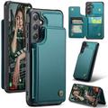 Custodia per Samsung Galaxy S25 Caseme C22 Portafoglio RFID - Verde