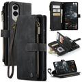 Custodia a Portafoglio Multifunzionale Caseme C30 per Samsung Galaxy S25 Edge - Nera