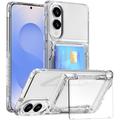 Custodia trasparente con porta carte per Samsung Galaxy S25 Edge