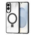 Custodia ibrida Dux Ducis Aimo compatibile con MagSafe per Samsung Galaxy S25 Edge - Nera