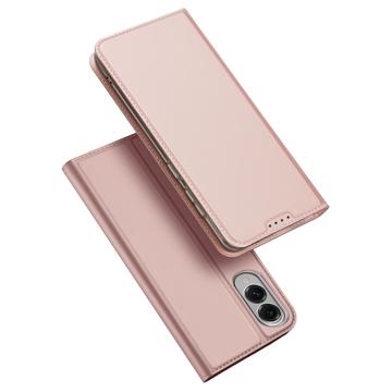 Custodia Flip Dux Ducis Skin Pro per Samsung Galaxy S25 Edge - Rosa