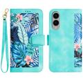 Samsung Galaxy S25 Edge Custodia a portafoglio floreale con slot per carte
