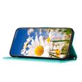 Samsung Galaxy S25 Edge Custodia a portafoglio floreale con slot per carte