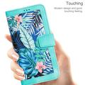Samsung Galaxy S25 Edge Custodia a portafoglio floreale con slot per carte