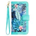 Samsung Galaxy S25 Edge Custodia a portafoglio floreale con slot per carte