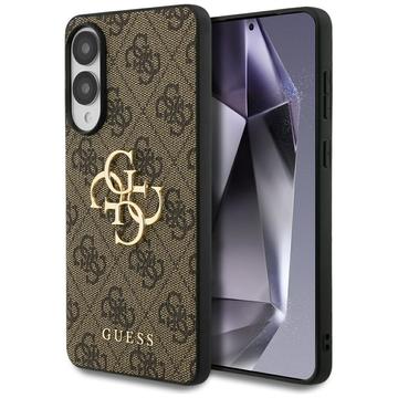Custodia Ibrida Guess 4G Big Metal Logo per Samsung Galaxy S25 Edge - Marrone