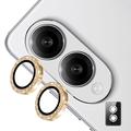 Protezione per Obiettivo Fotocamera Hat Prince Glitter per Samsung Galaxy S25 Edge - Oro