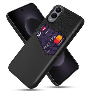 Custodia KSQ con Slot per Schede per Samsung Galaxy S25 Edge - Nera