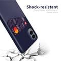 Custodia KSQ con Slot per Schede per Samsung Galaxy S25 Edge - Blu
