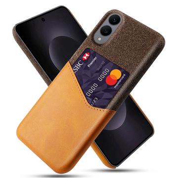 Custodia KSQ con Slot per Schede per Samsung Galaxy S25 Edge - Arancione