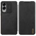 Custodia Flip Nillkin Qin Pro per Samsung Galaxy S25 Edge - Nera