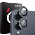 Set di protezioni per obiettivi della fotocamera Samsung Galaxy S25 Edge Northjo - Nero