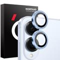 Set di protezioni per obiettivi della fotocamera Samsung Galaxy S25 Edge Northjo - Blu