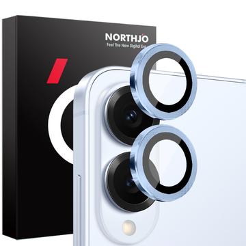 Set di protezioni per obiettivi della fotocamera Samsung Galaxy S25 Edge Northjo - Blu