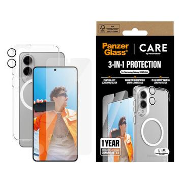 Samsung Galaxy S25 Edge PanzerGlass Care Bundle Flagship 3-in-1 - trasparente