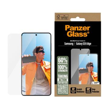 Proteggi Schermo PanzerGlass Ultra-Wide Fit EasyAligner per Samsung Galaxy S25 Edge - Trasparente