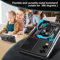 Custodia ibrida con anello rotante e protezione per fotocamera per Samsung Galaxy S25 Edge - Nera
