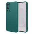 Custodia in silicone antiurto per Samsung Galaxy S25 Edge - Verde scuro