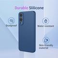 Custodia in silicone antiurto per Samsung Galaxy S25 Edge - Verde Matcha