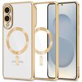 Custodia MagFlex per Samsung Galaxy S25 Edge Tech-Protect - Compatibile con MagSafe - Trasparente / Color Oro