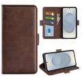 Custodia a portafoglio con chiusura magnetica per Samsung Galaxy S25 Edge - Struttura in vitello