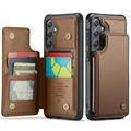 Custodia per Samsung Galaxy S25 FE Caseme C22 Portafoglio RFID - Marrone