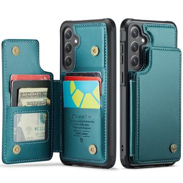 Custodia per Samsung Galaxy S25 FE Caseme C22 Portafoglio RFID - Verde