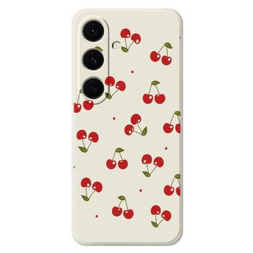 Custodia in TPU con motivo ciliegia per Samsung Galaxy S25 FE