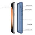 Custodia ibrida per Samsung Galaxy S25 FE Dux Ducis Yind - Compatibile con MagSafe - Azzurra