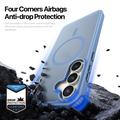 Custodia ibrida per Samsung Galaxy S25 FE Dux Ducis Yind - Compatibile con MagSafe - Azzurra