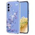 Custodia in TPU con motivo floreale per Samsung Galaxy S25 FE - Glicine