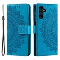 Custodia a portafoglio per Samsung Galaxy S25 FE serie Mandala - Blu