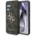 Custodia Ibrida Guess 4G Big Metal Logo per Samsung Galaxy S25 - Marrone