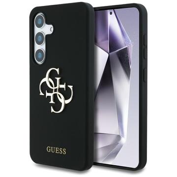 Custodia in silicone Samsung Galaxy S25 Guess Big 4G Logo Bottom Script