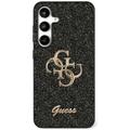 Custodia Guess Fixed Glitter 4G Metal Logo per Samsung Galaxy S25