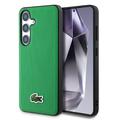 Custodia Samsung Galaxy S25 Lacoste Iconic Petit Pique Woven Logo - Compatibile con MagSafe - Verde