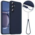 Custodia in silicone liquido per Samsung Galaxy S25 - compatibile con MagSafe - Blu Scuro