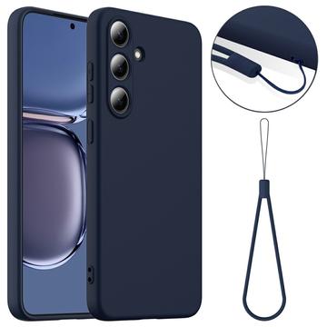 Custodia in silicone liquido per Samsung Galaxy S25 - compatibile con MagSafe - Blu Scuro