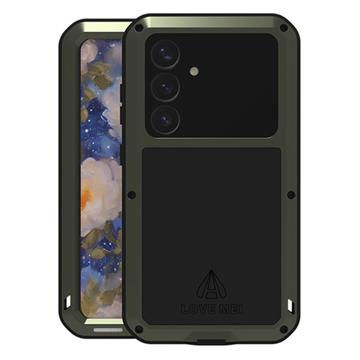 Custodia Ibrida Love Mei Powerful per Samsung Galaxy S25 - Verde