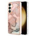 Custodia in TPU elettrolitico per Samsung Galaxy S25 con motivo marmorizzato IMD