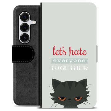 Samsung Galaxy S25+ Custodia Portafoglio - Gatto Arrabbiato