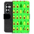 Samsung Galaxy S25+ Custodia Portafoglio - Modello di Avocado