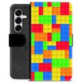 Samsung Galaxy S25+ Custodia Portafoglio - Blocchi