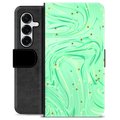 Samsung Galaxy S25+ Custodia Portafoglio - Menta Verde