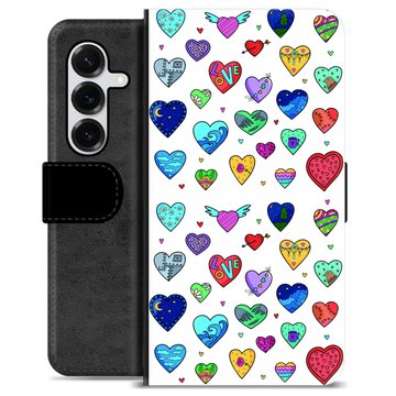 Samsung Galaxy S25+ Custodia Portafoglio - Cuori