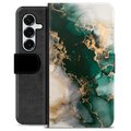 Samsung Galaxy S25+ Custodia Portafoglio - Marmo Giada