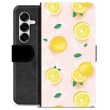 Samsung Galaxy S25+ Custodia Portafoglio - Motivo Limone